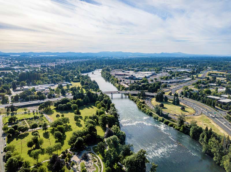 River in Eugene Oregon